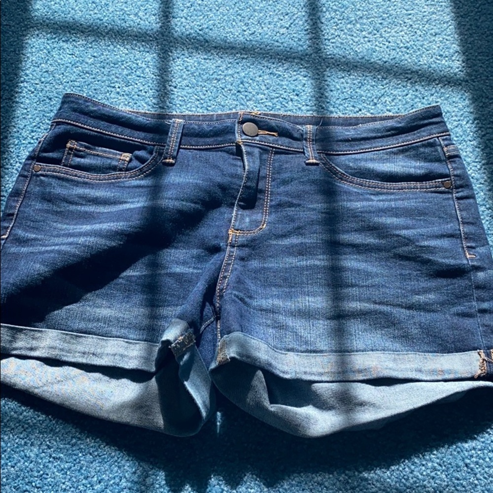 High waist denim shorts